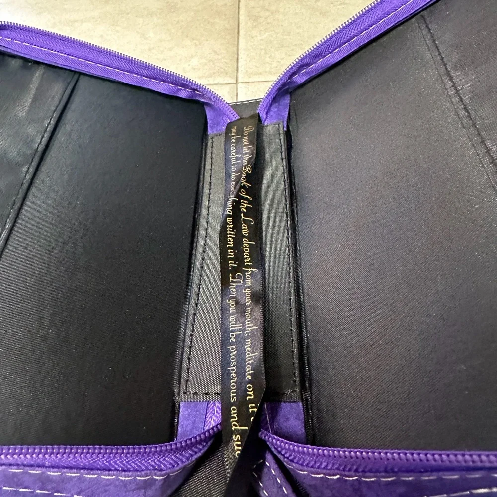Purple Bible Cover - May the God of Hope Design